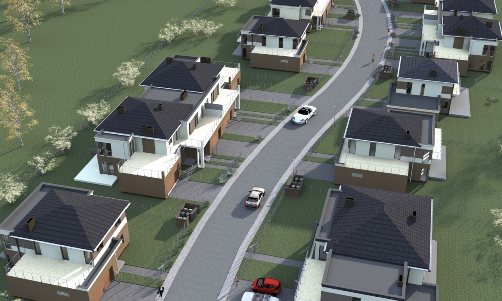 Projekt osiedla Złotno - Łódź