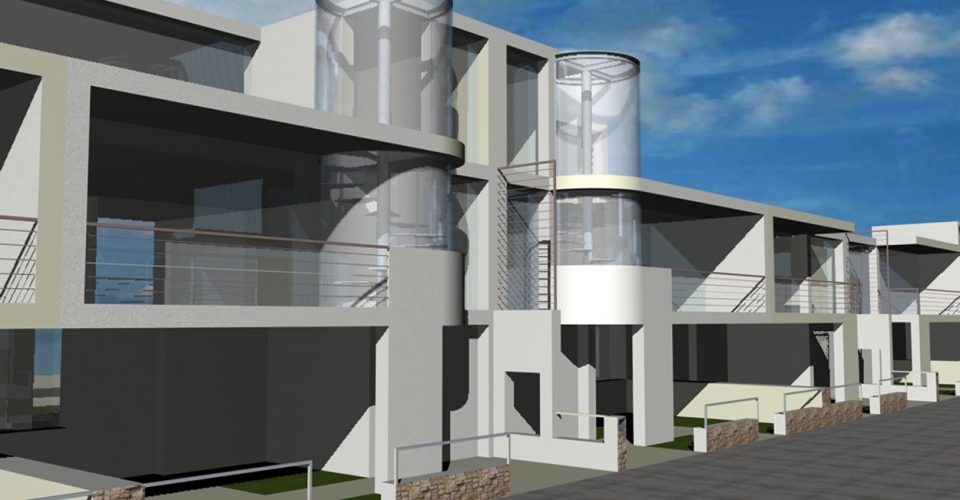 Projekt osiedla domów Pustynna